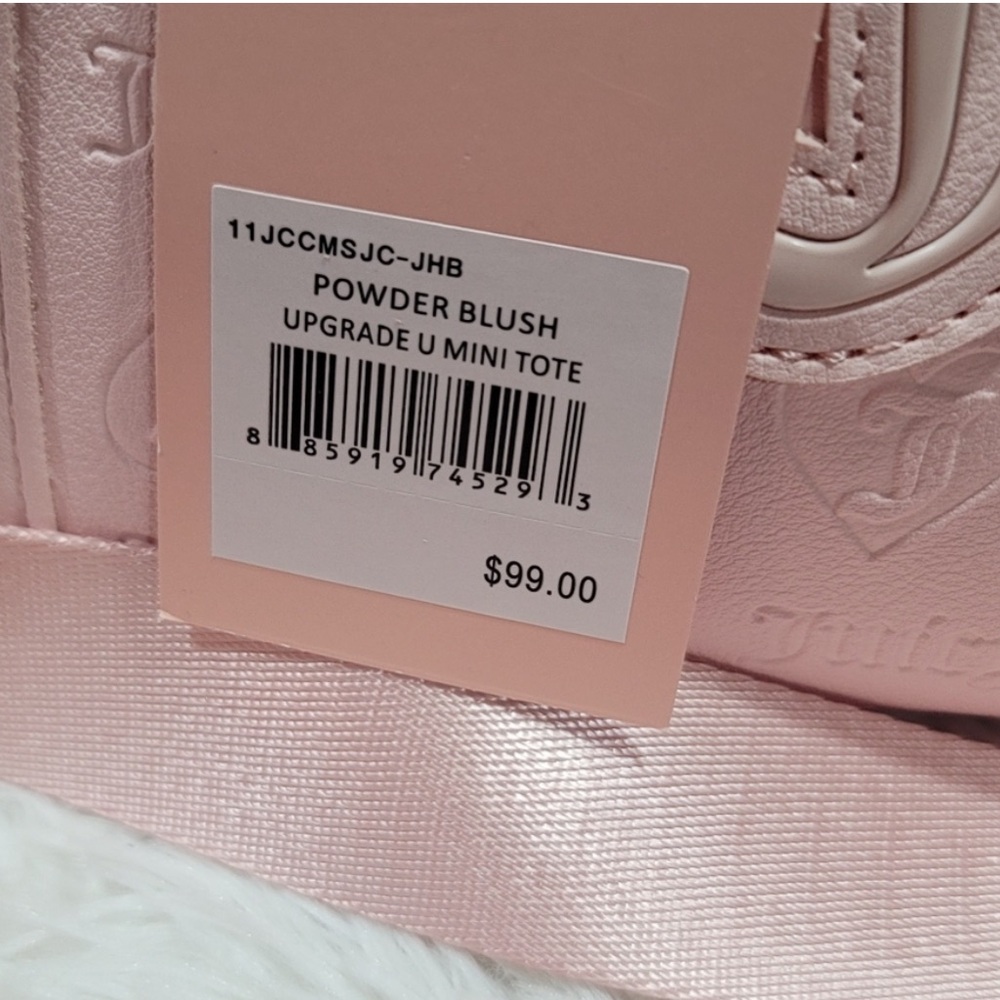 Juicy Couture Upgrade U Mini Tote Powder Blush Bag  New with tags $99 - Picture 5 of 7